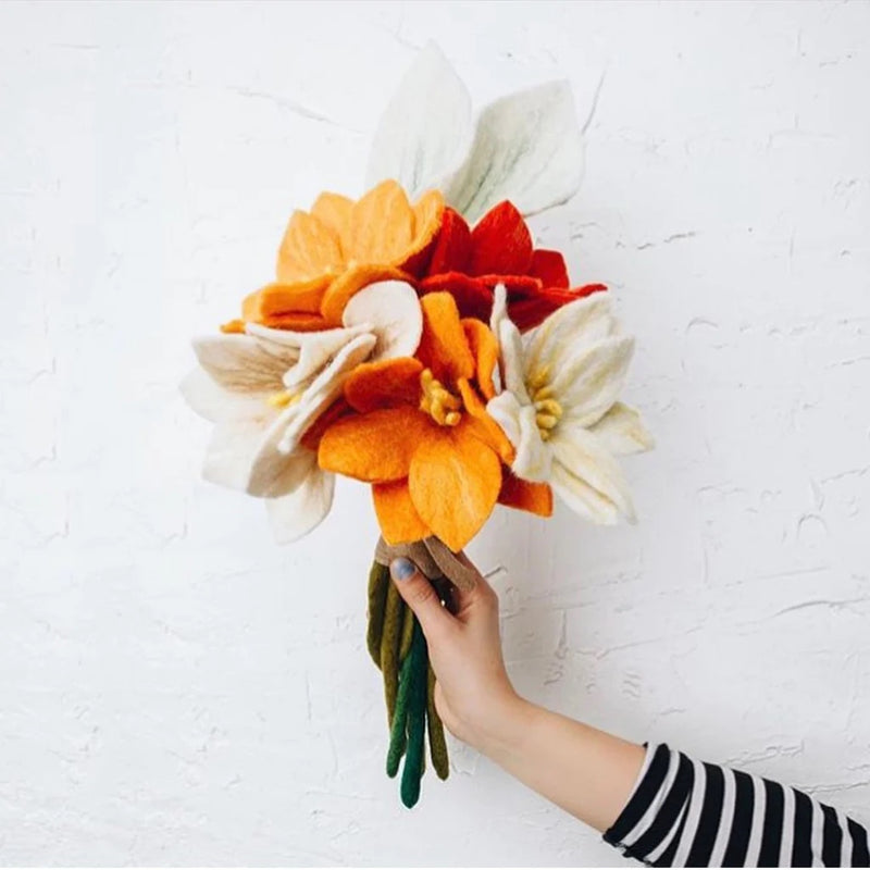 Global Goods Partners Felt Flowers Bouquet