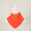 Kinder Sprout Organic Cotton Bandana Bib - Cotton on Red background