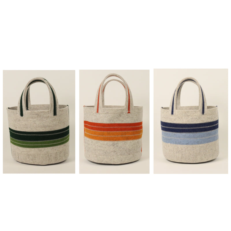 Banded Felt Totes