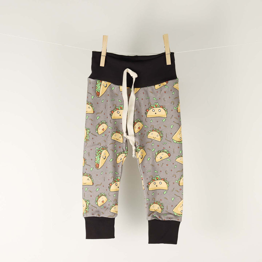 Kinder Sprout Leggings Taco Pattern