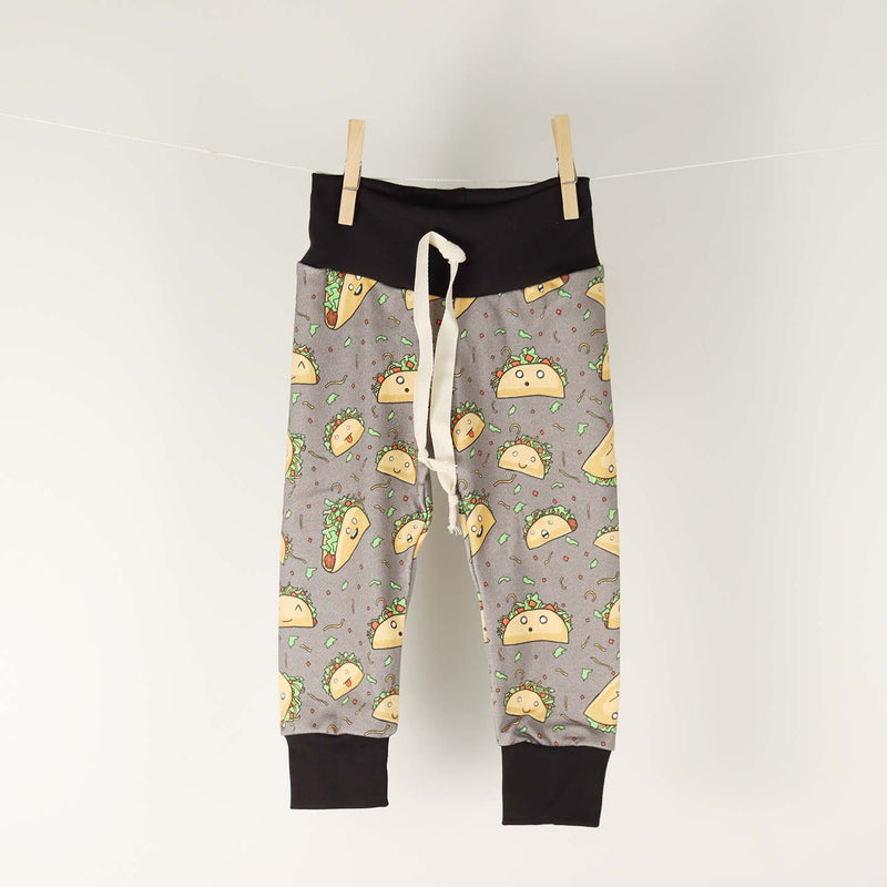 Kinder Sprout Leggings Taco Pattern