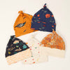 Top-knot 0-6 mth newborn baby hats by Kinder Sprouts