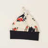Lucky horse top-knot 0-6 mth newborn baby hat by Kinder Sprouts