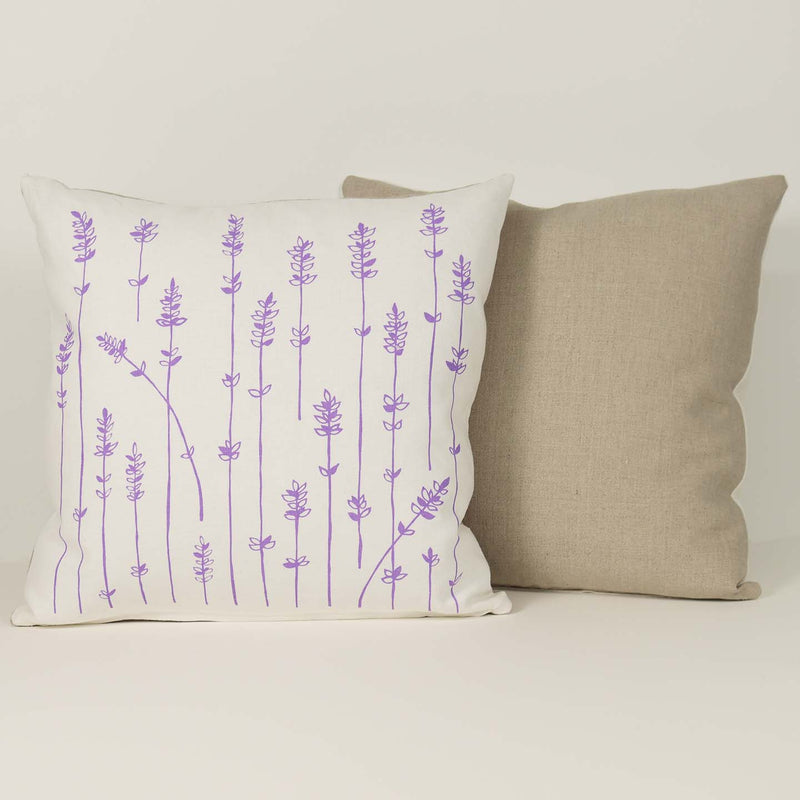 Kei and Molly Pillow Cover Lavender Springs in Lilac.