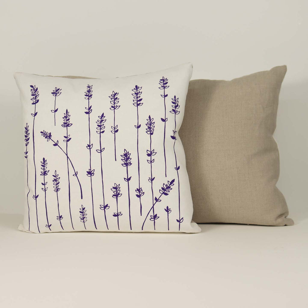 Kei and Molly Pillow Cover Lavender Springs in Purple.