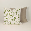 Kei & Molly pillow case: ginkgo in green.