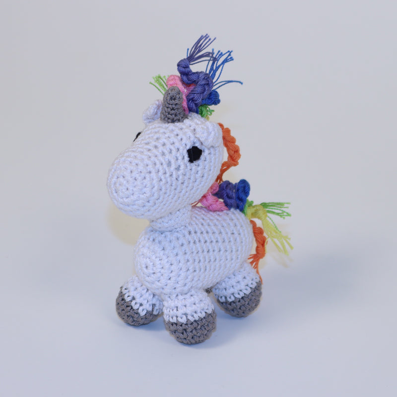 Mirage Pet Products: knitted unicorn.