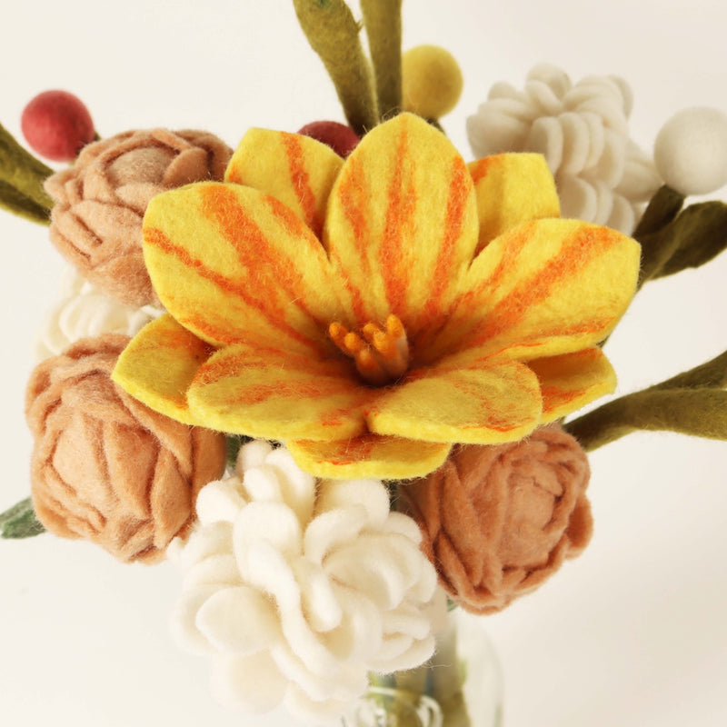 Global Goods Partners Felt Flowers Bouquet.