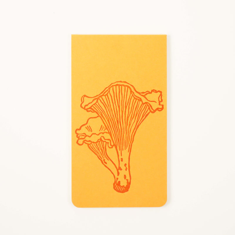 Blackbird letterpress mushroom jotter notepad.