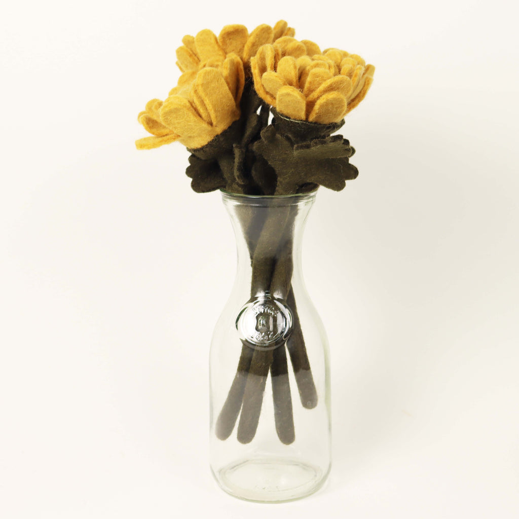 Global Goods Partners Felt Chrysanthemum Flower.