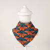 Kinder Sprout Organic Cotton Bandana Bib - Monarch Butterflies