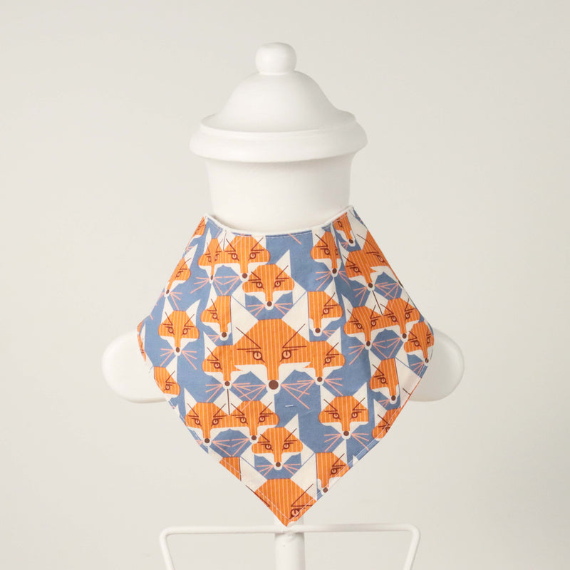 Kinder Sprout Organic Cotton Bandana Bib - Foxes