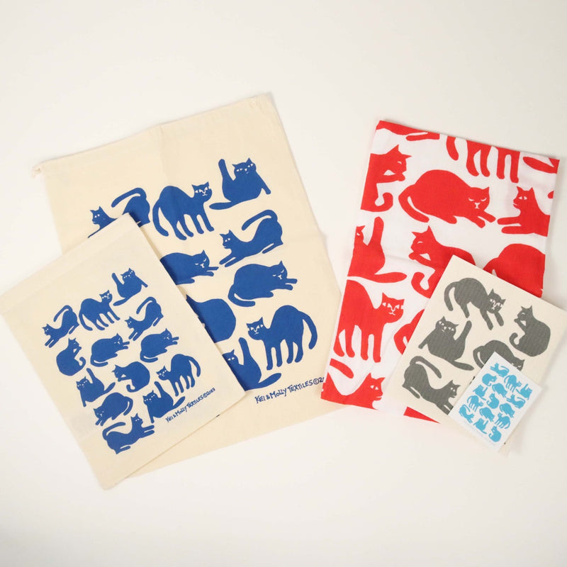 Kei & Molly Textiles Perfect Gift Bag: Cats.