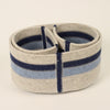 Molly Zimmer Small Banded Felt Baskets Set Blue.