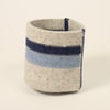 Molly Zimmer Small Banded Felt Basket Blue