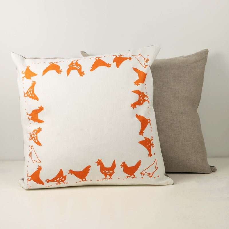 Pillow Cover: Chickens