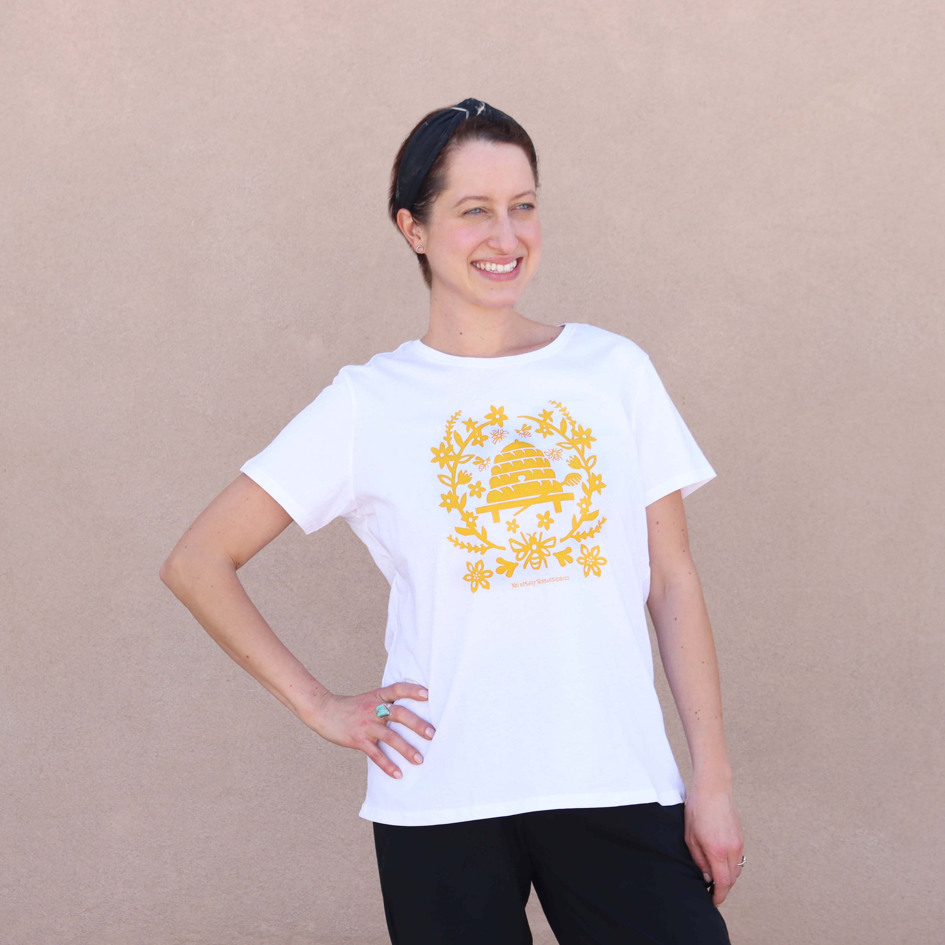 Limited Edition T-Shirt: Bees – Kei & Molly Textiles, LLC