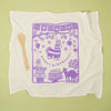 Kei & Molly Flour Sack Dish Towel: Birthday in Lilac