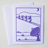 Kei & Molly Very Large Array Purple Card with Envelope