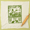 Kei & Molly Buy Local Flour Sack Dish Towel in Green Full View