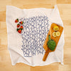 Kei & Molly Stems Flour Sack Dish Towel in Indigo with Props