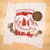 Kei & Molly Tannenbaum Flour Sack Dish Towel in Red with Props
