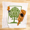 Kei & Molly Tree of Life Flour Sack Dish Towel in Green with Props