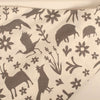 Kei & Molly Fabric in Buffalo & Friends Design in Grey
