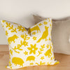 Kei & Molly Pillow Cover in Buffalo & Friends Design in Gold Filled View