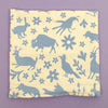 Kei & Molly Pillow Cover in Buffalo & Friends Design in Sky Blue Flat View