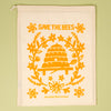 Kei & Molly Bees Reusable Cloth Bag in Squash Single Full View