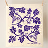 Kei & Molly Sponge Cloth with Vines Design in Purple