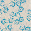 Kei & Molly Scarf in Daisies Design in Turquoise Detail View