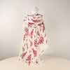 Kei & Molly Scarf in Fern Design in Wine Red & Desert Coral Full View