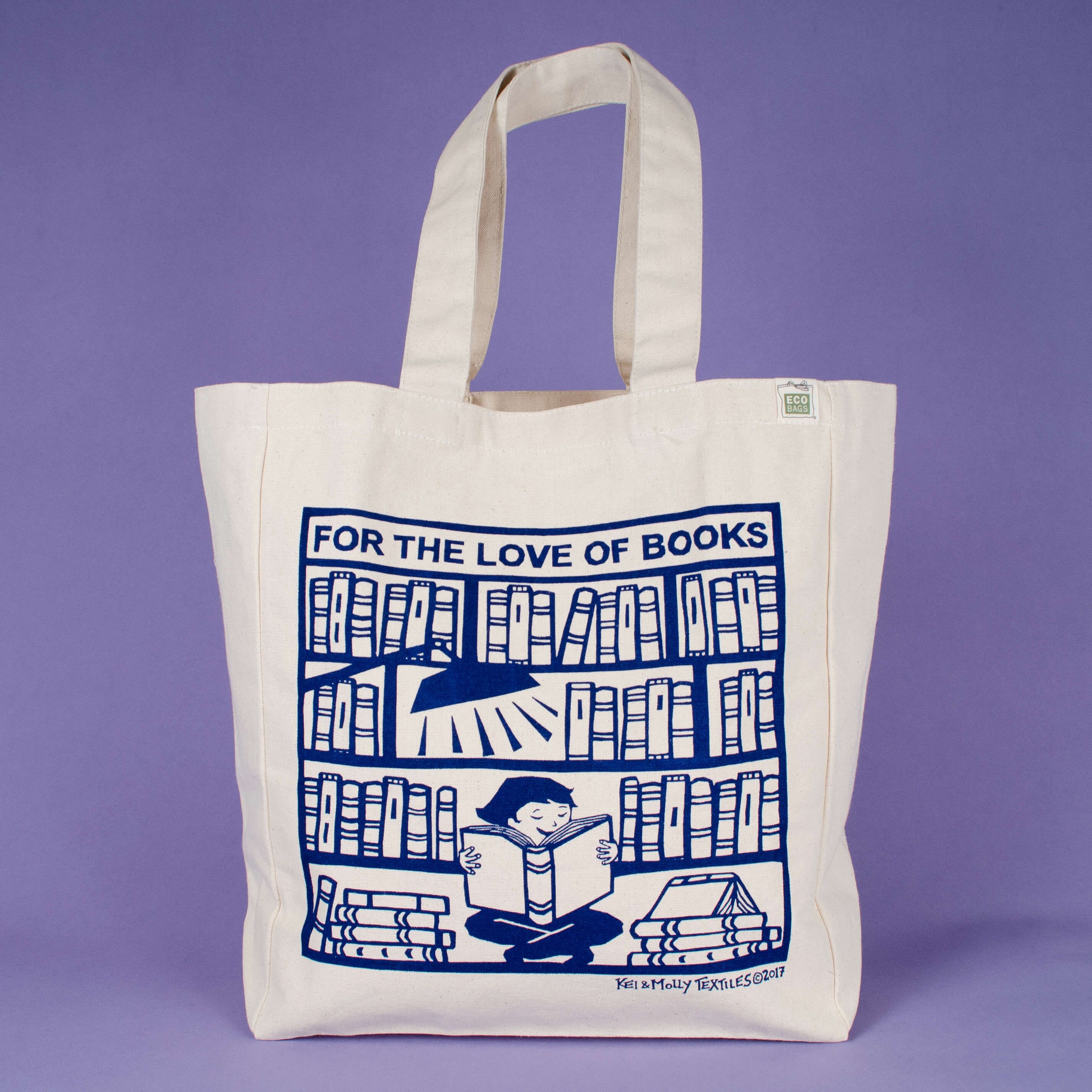 Kei & Molly Textiles Tote Bag: Books – Kei & Molly Textiles, LLC