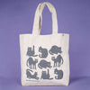 Kei & Molly Tote Bag with Cats Design in Grey