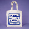 Kei & Molly Tote Bag with Seattle Design in Navy