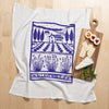 Kei & Molly Lavender Farm Flour Sack Dish Towel in Lilac with Props
