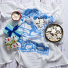 Kei & Molly Cross Country Flour Sack Dish Towel in Sky Blue with props