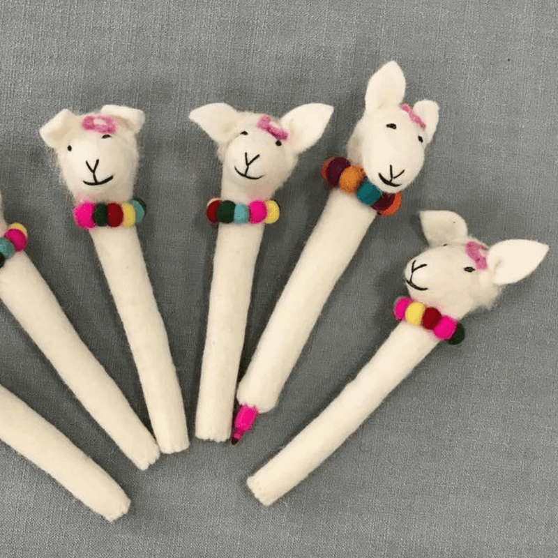 Llama Pencil Toppers from Winding Road