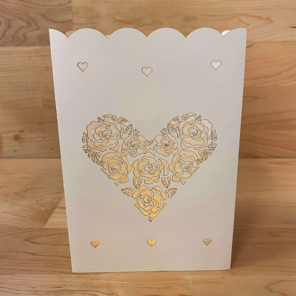 Josie Mohr Heart Luminaria Card