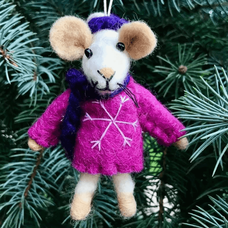 Winding Road Mouse Ornament
