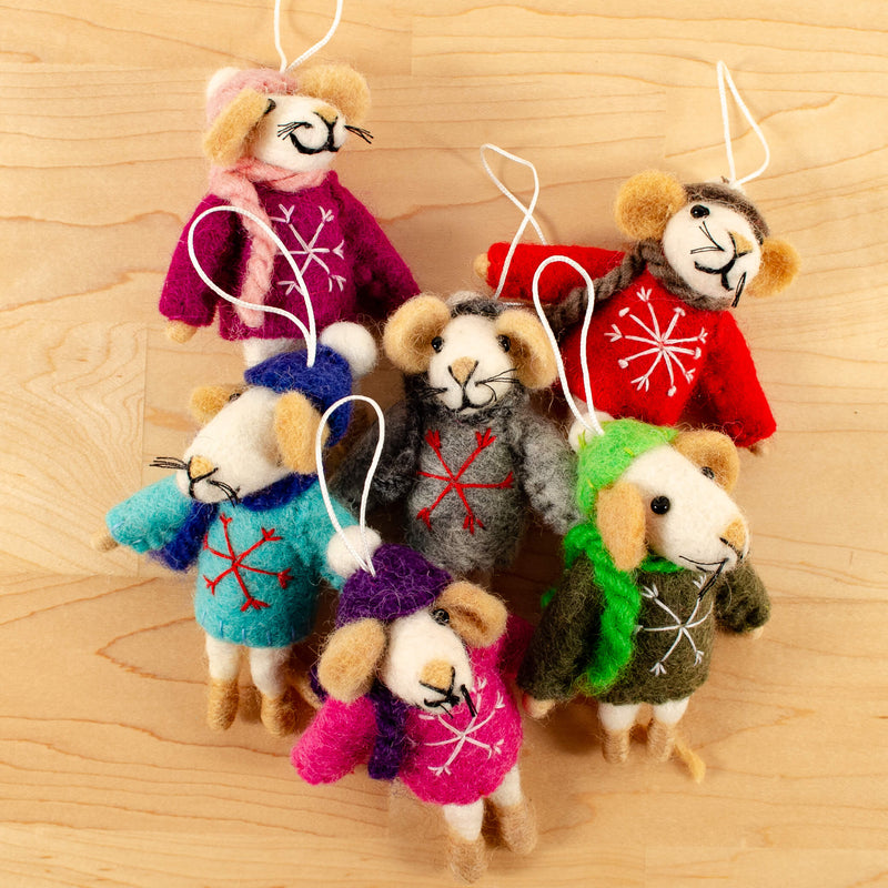 Winding Road Mouse Ornaments