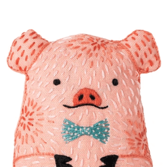 Kiriki Press Embroidery Pig Kit