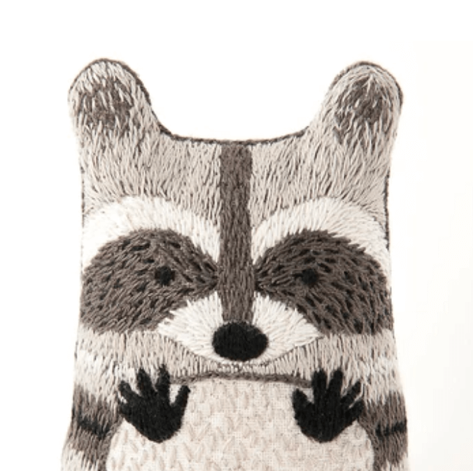 Kiriki Press Embroidery Raccoon Kit
