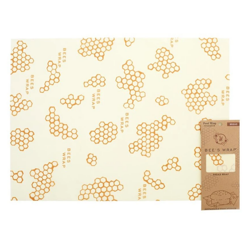 Bees wrap, reusable food wrap, bread wrap: honey comb print