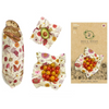 Bees wrap, reusable food wrap, assorted vegan 3 pack: meadow magic