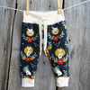 Baby pants by Kinder Sprout: jackalope, front view