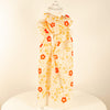 Kei & Molly Scarf in Squash Blossom Design in Squash & Burnt Orange Colors Full View