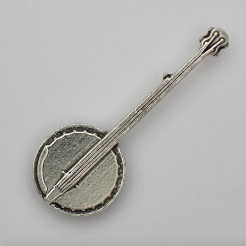 Roos Foos pewter magnets: banjo